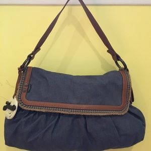 Fendi denim chef shoulder bag